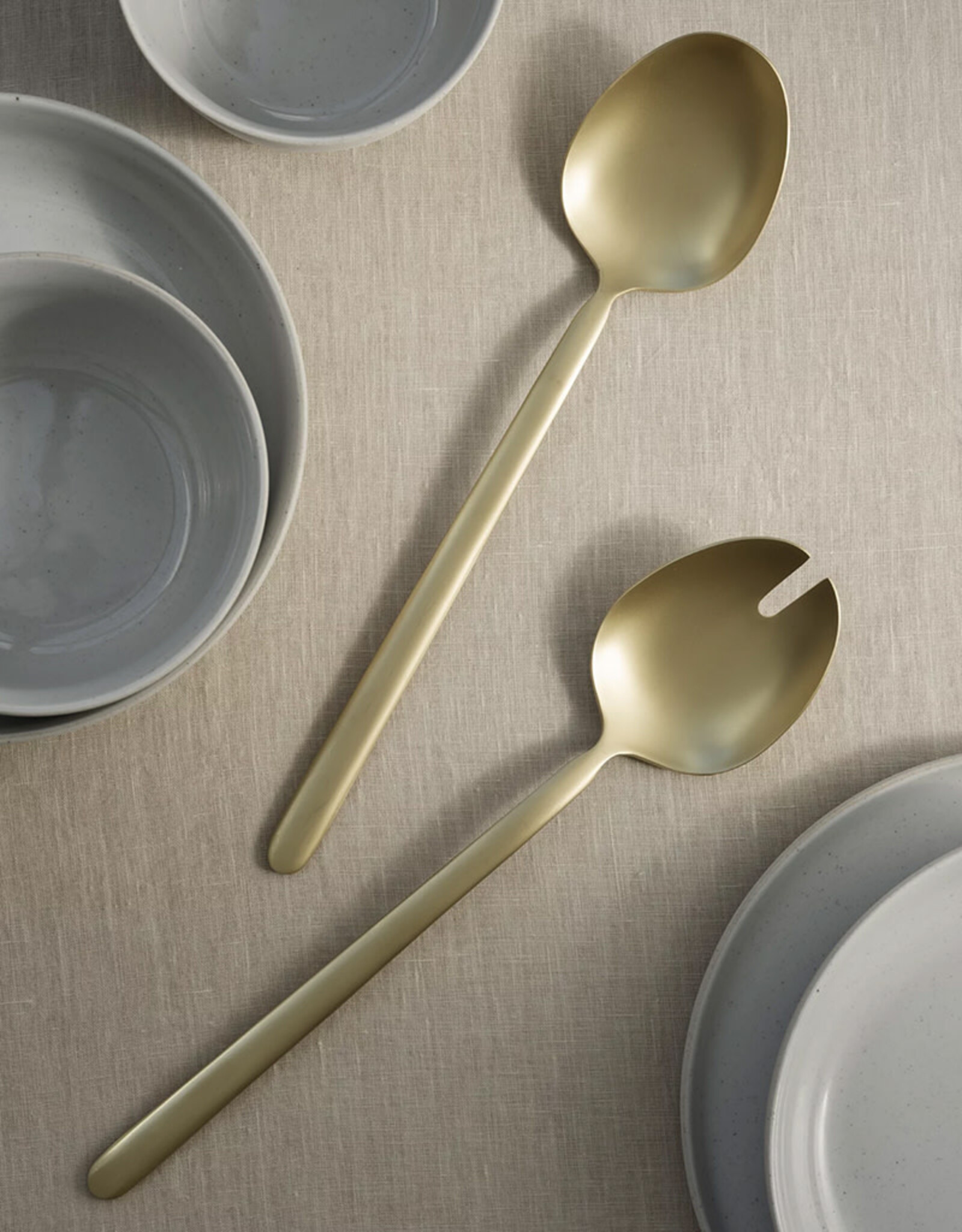 Blomus Stella Salad Servers | Champagne