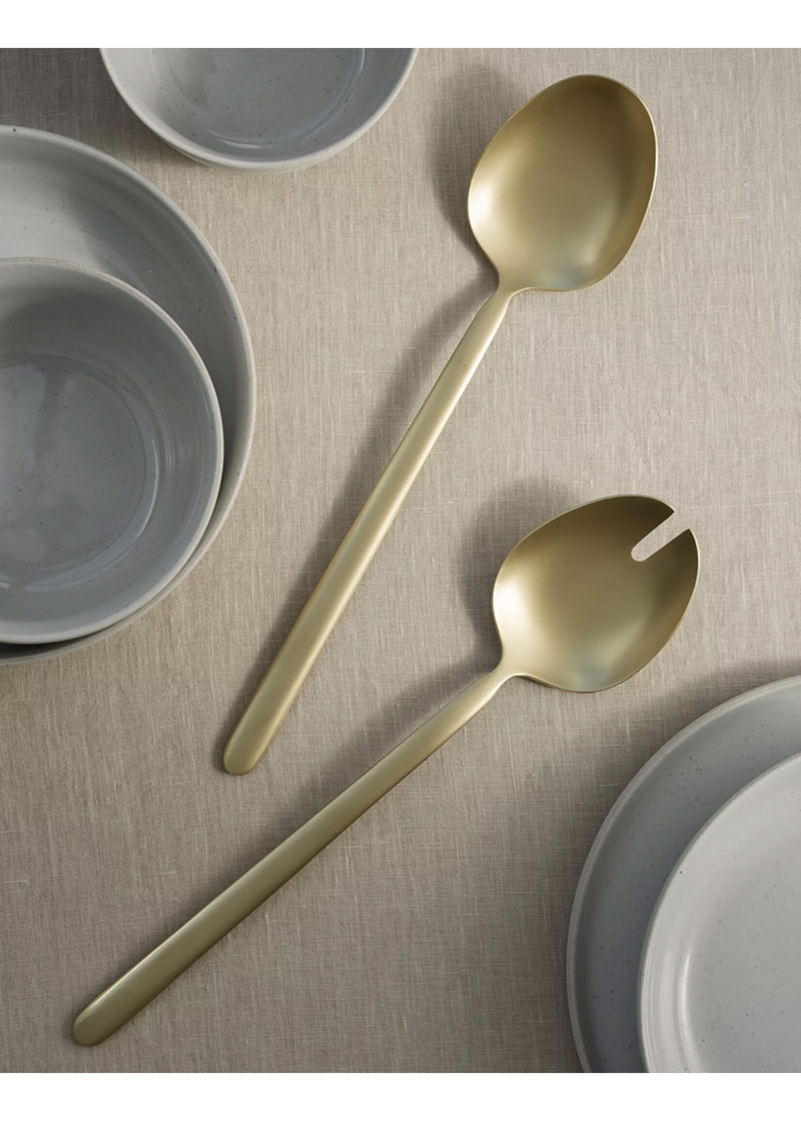 Blomus Stella Salad Servers | Champagne