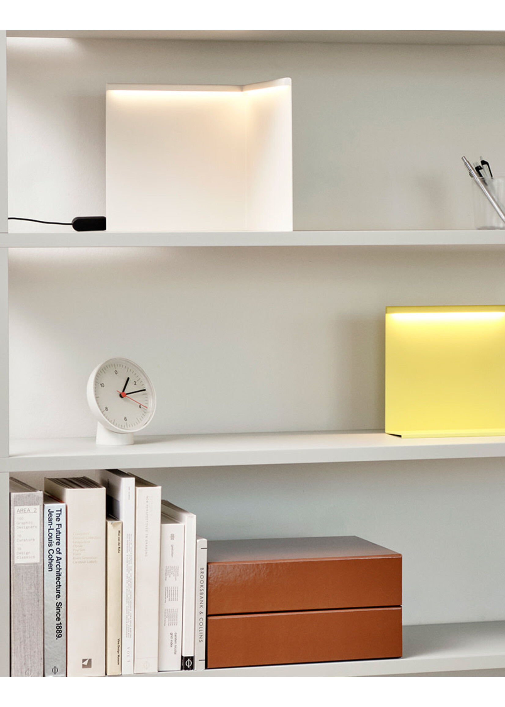 HAY Table Clock | White
