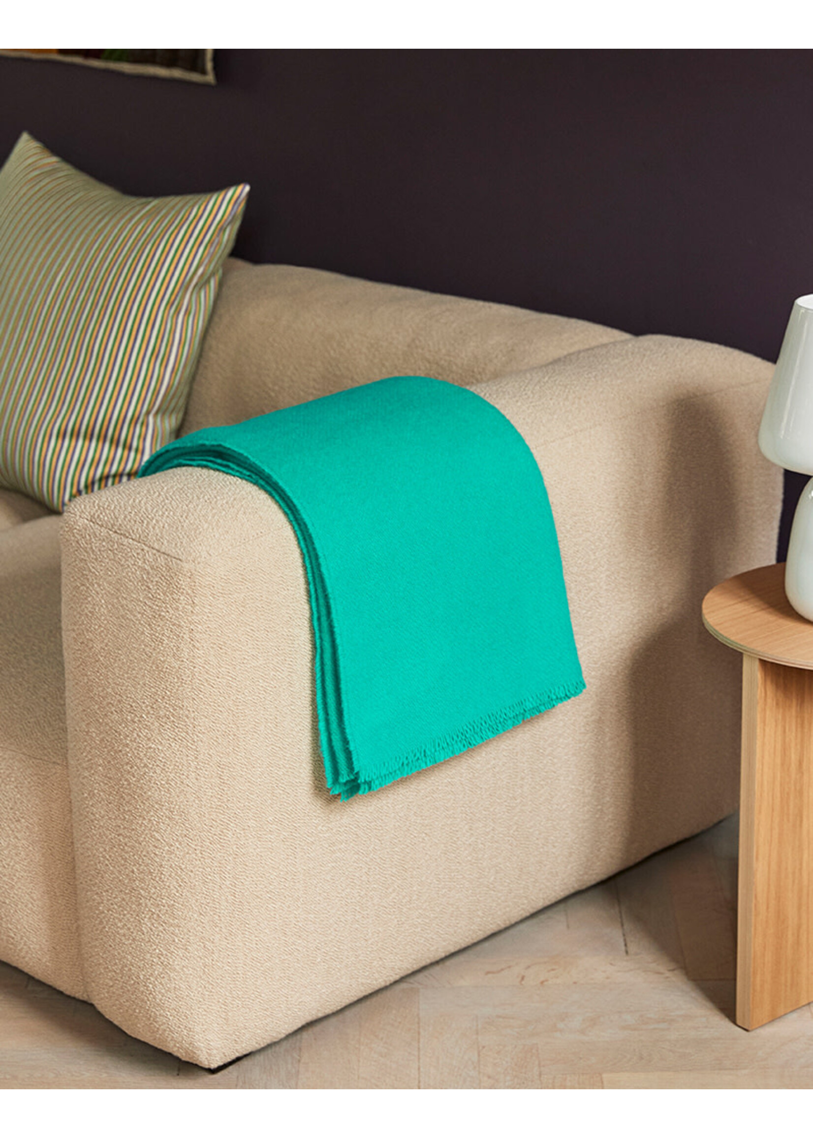 HAY Mono Blanket | Aqua Green