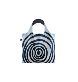 LOQI Shopping Bag | Spirals Black