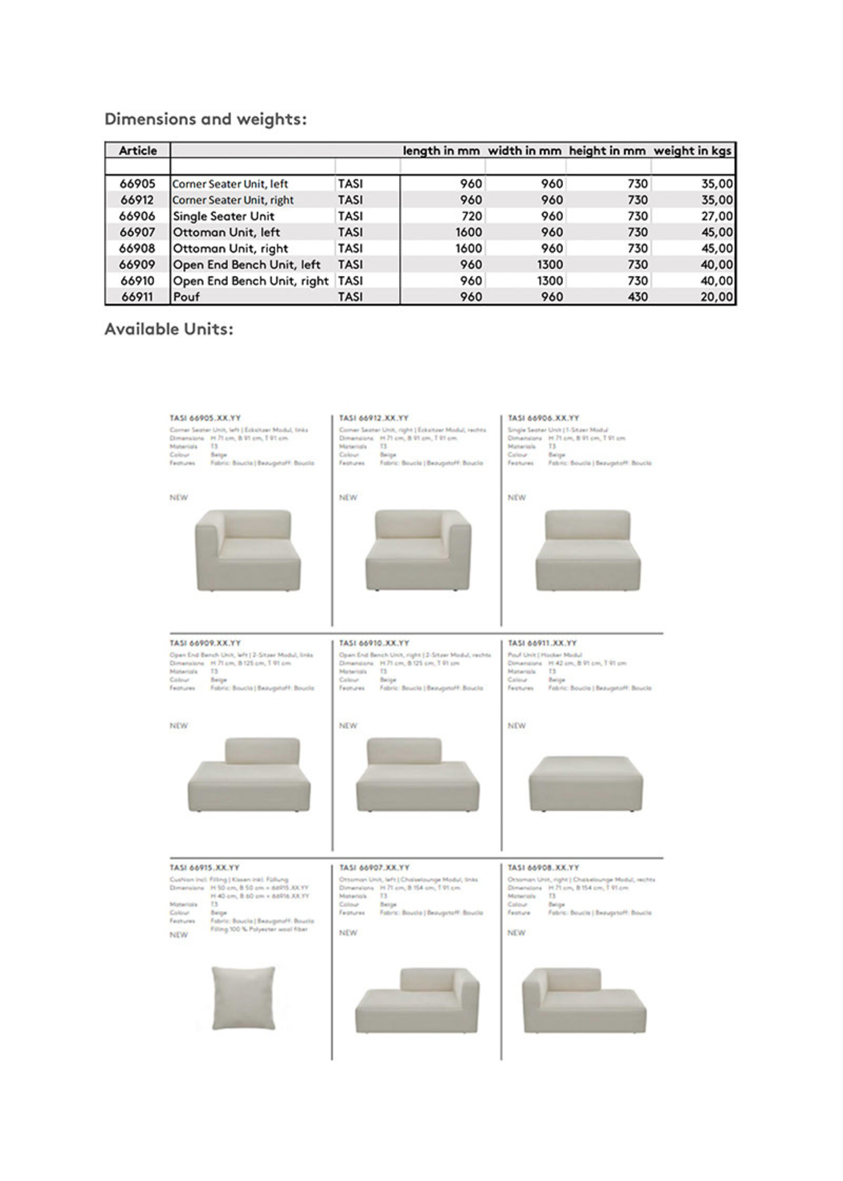 Blomus Tasi Sofa | Socia Desert