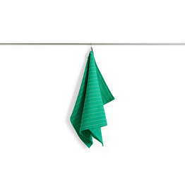 HAY Canteen Tea Towel | Emerald  Pinstripe