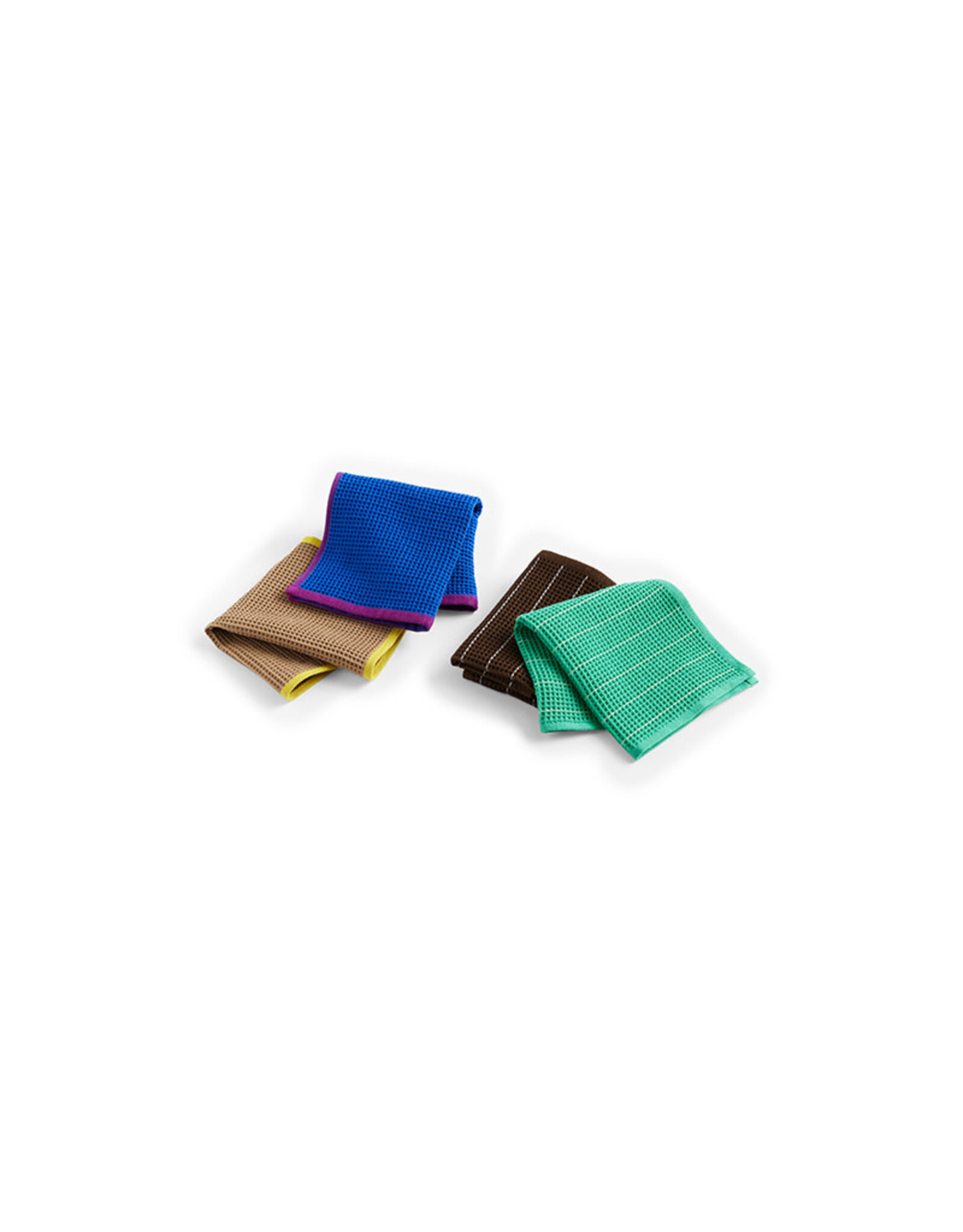 HAY Canteen Dish Cloth Set | Chocolate/Emerald