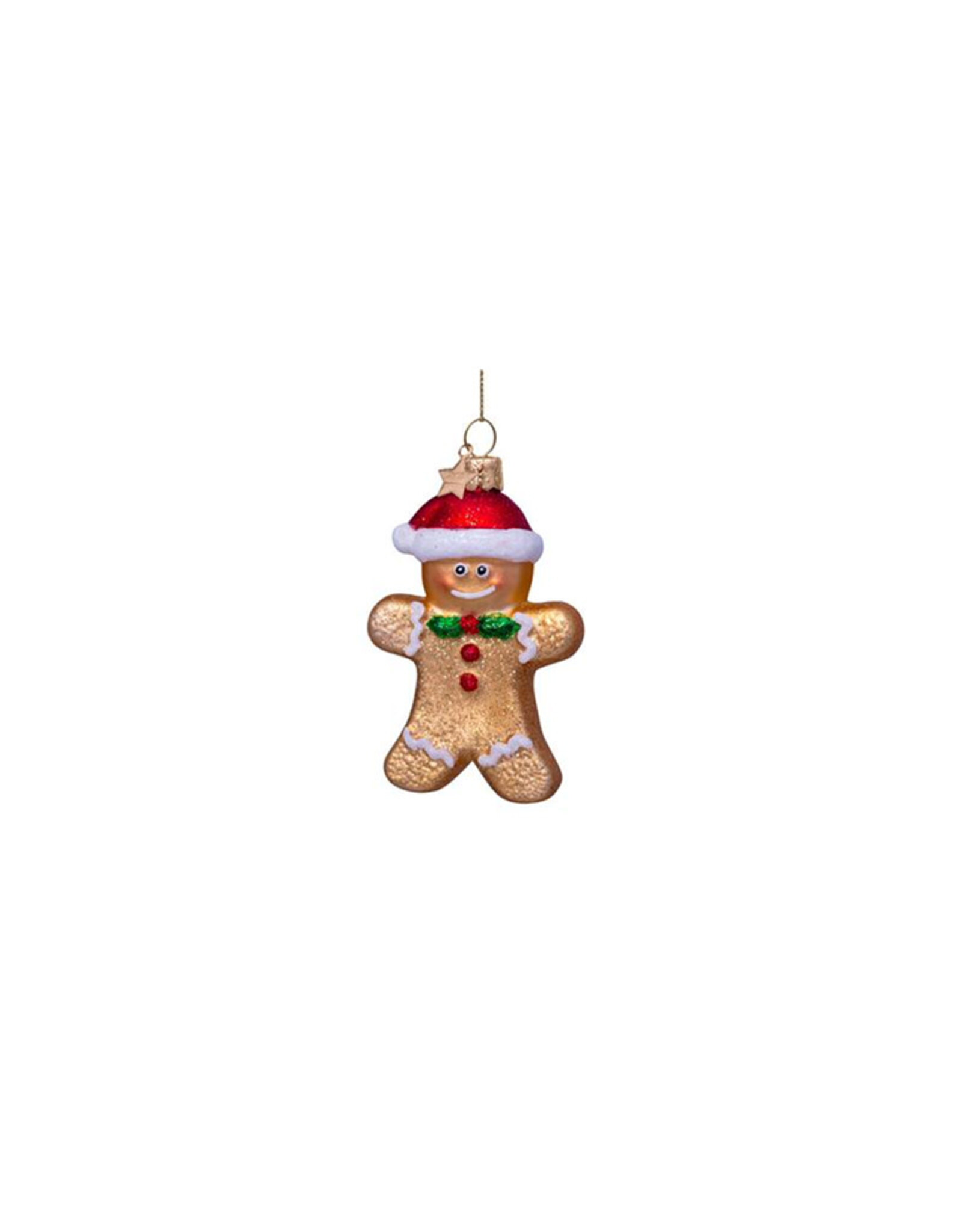 Vondels Glass Ornament - Gingerbread Cookie