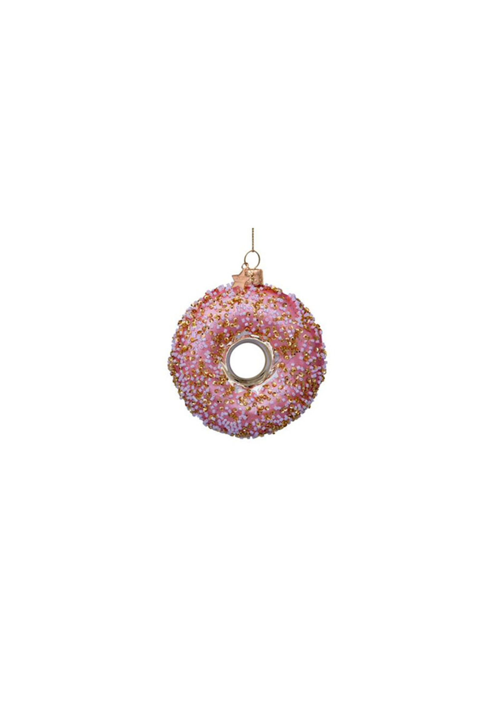 Vondels Glass Ornament - Donut