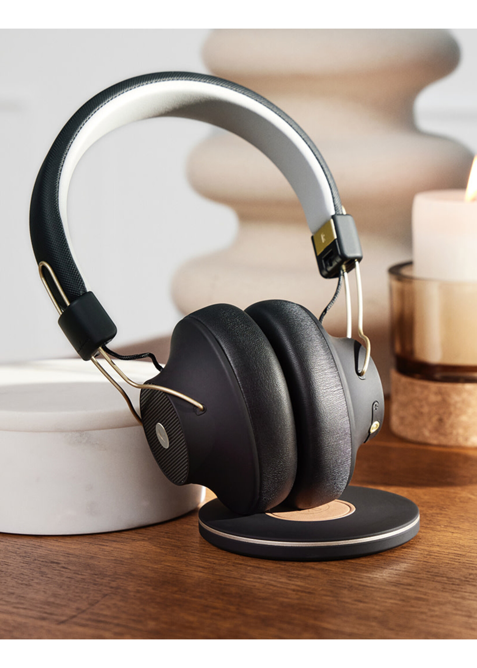 Kreafunk aBeat Bluetooth Headphones - Black QI
