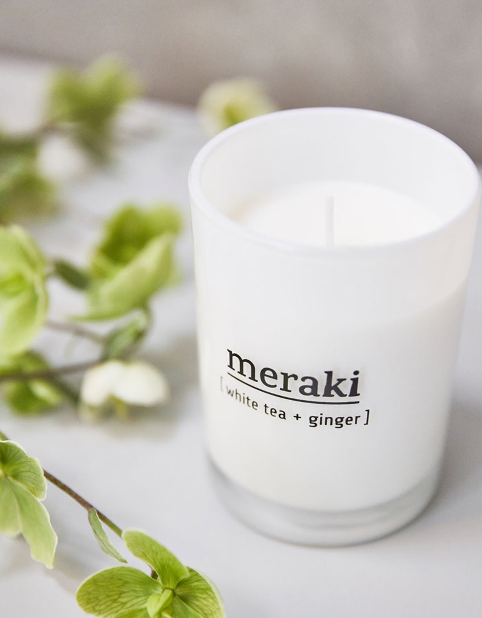 Meraki Scented Candle - L - White Tea & Ginger