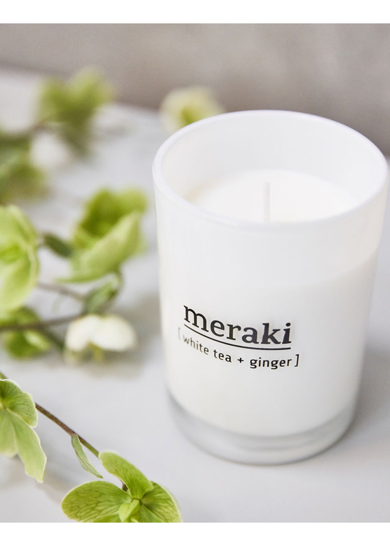 Meraki Scented Candle - L - White Tea & Ginger