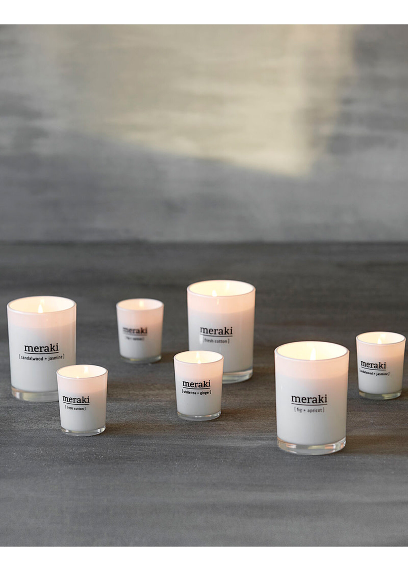 Meraki Scented Candle - L - White Tea & Ginger