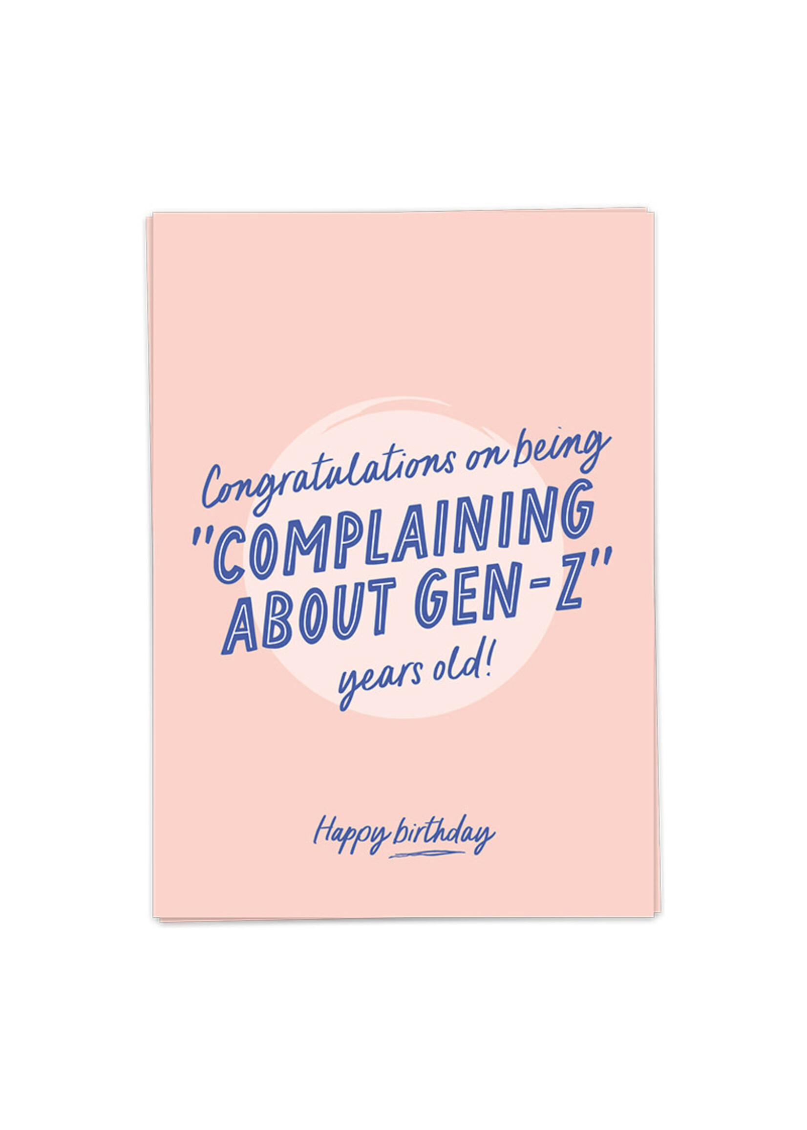 Kaart Blanche KB Complaining About Gen-Z