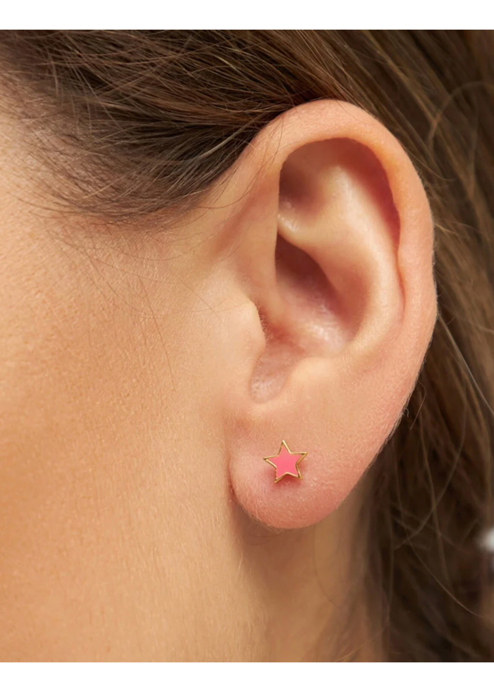 LULU Copenhagen Color Star Oorstud | Pink