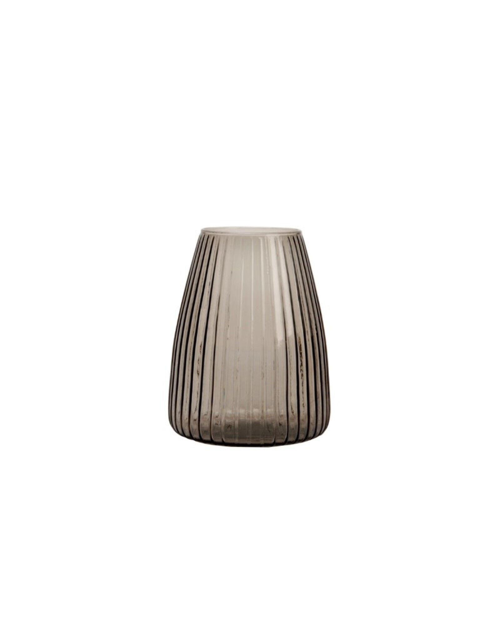 XLBoom Dim Vase - Stripe - M - Smoke Grey