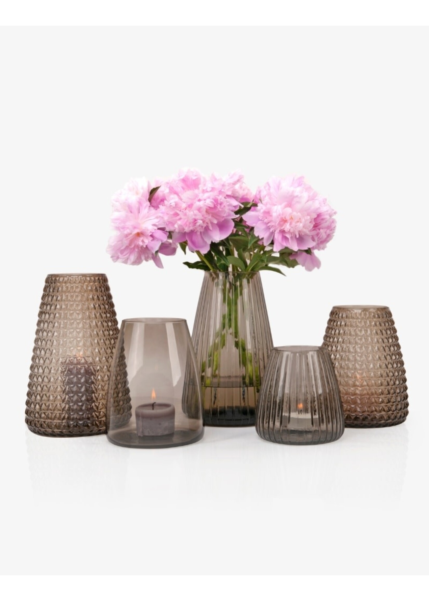 XLBoom Dim Vase - Scale - L - Smoke Grey