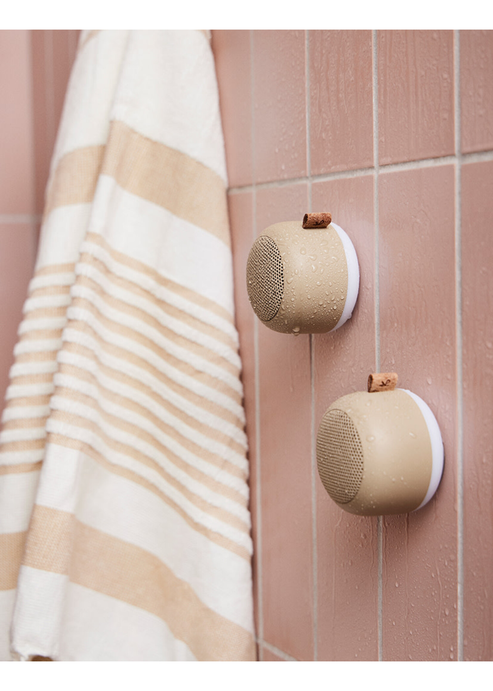 Kreafunk aLight Bluetooth Speaker with Light - Ivory Sand