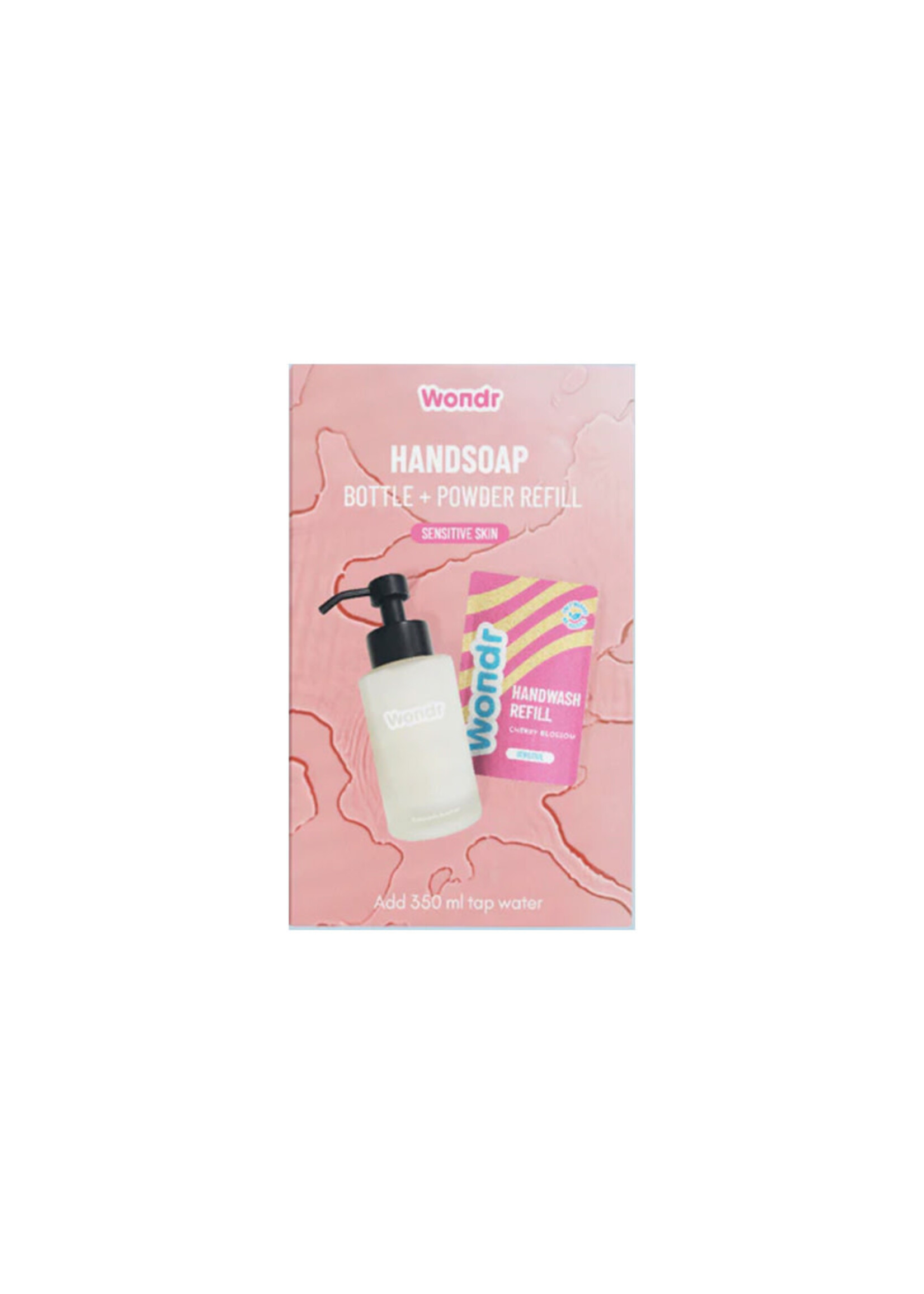 Wondr Handsoap Bottle + Powder Refill | Cherry Blossom