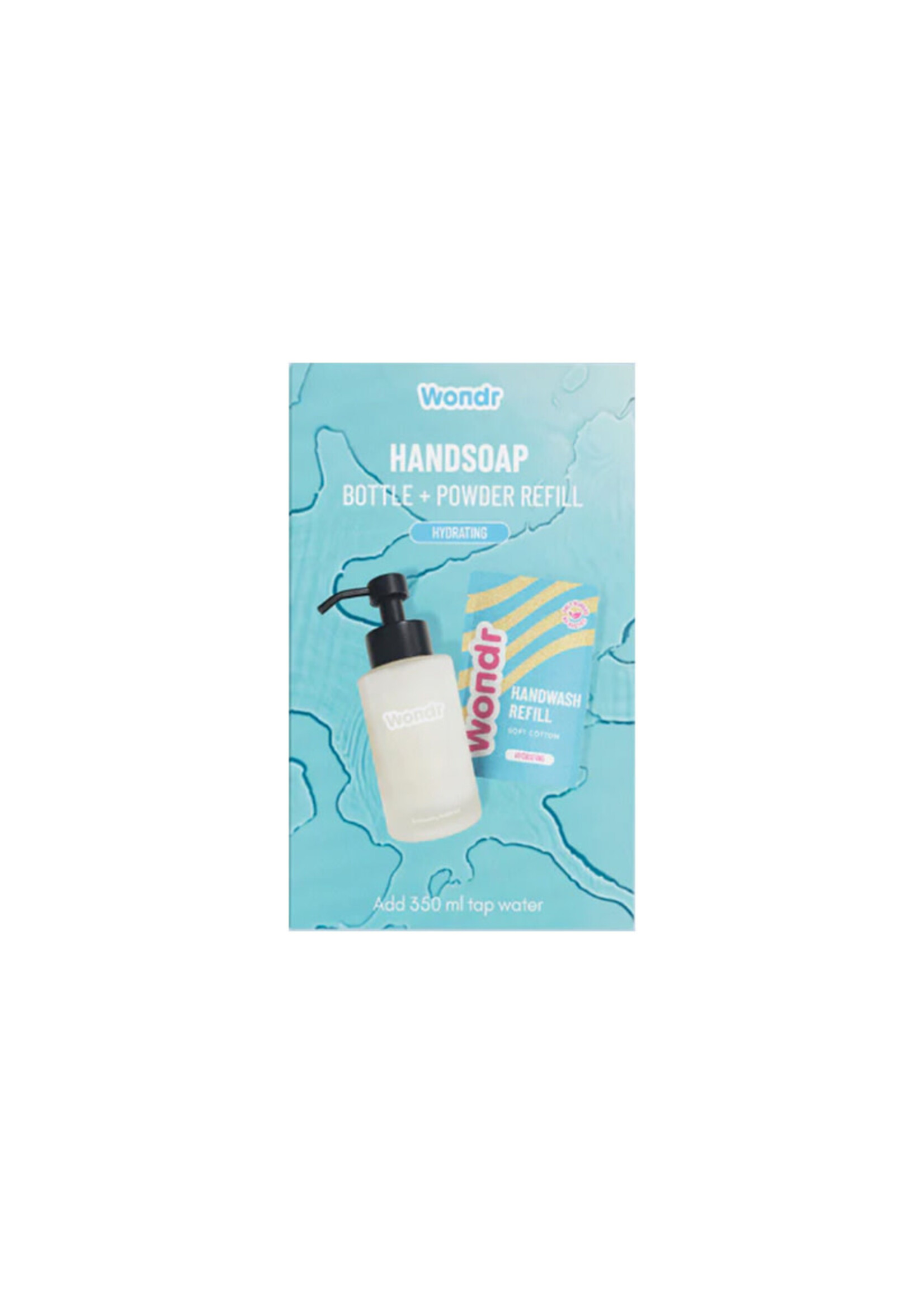 Wondr Handsoap Bottle + Powder Refill | Soft Cotton