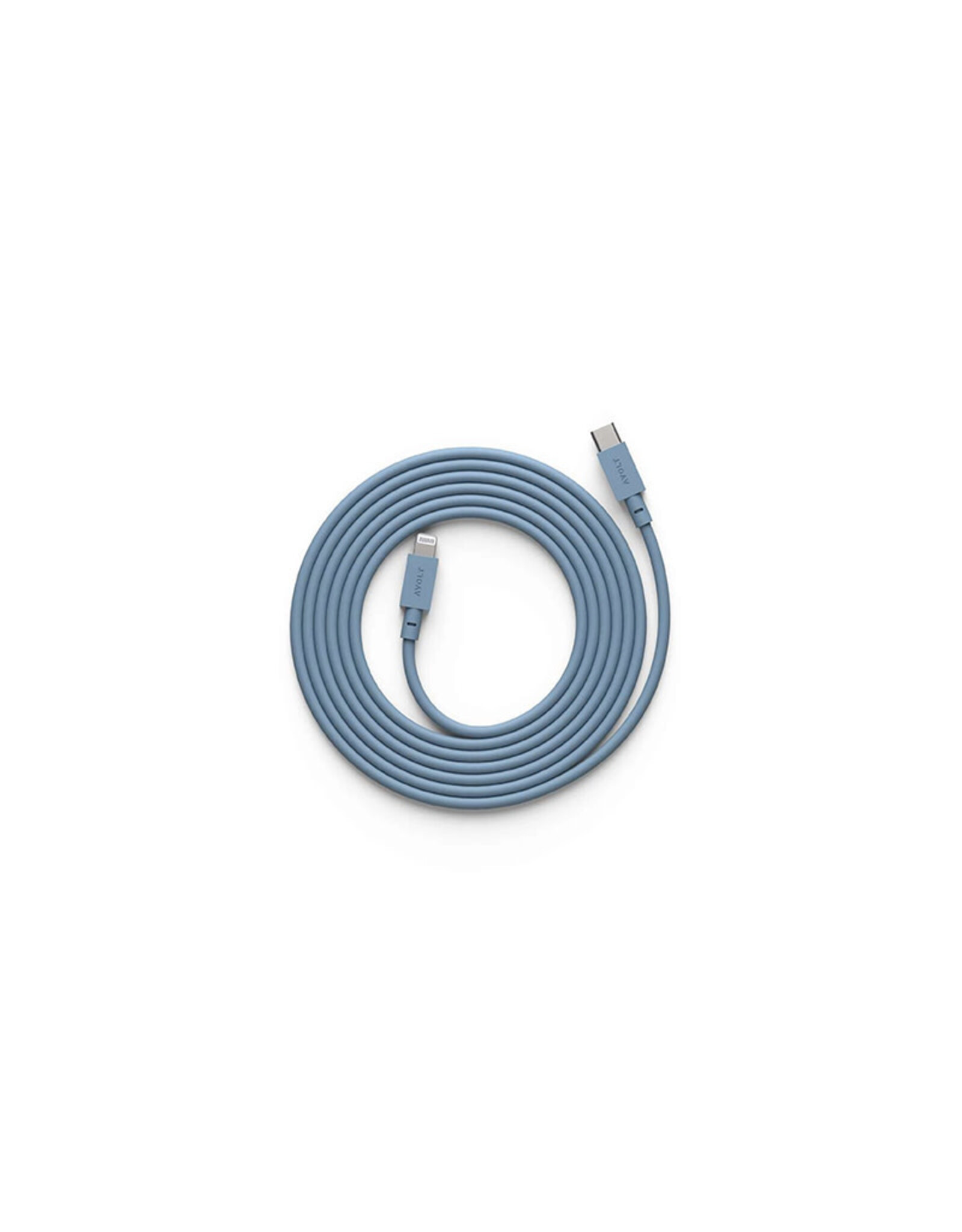 AVOLT Cable 1 - USB-C to Lightning - Shark Blue