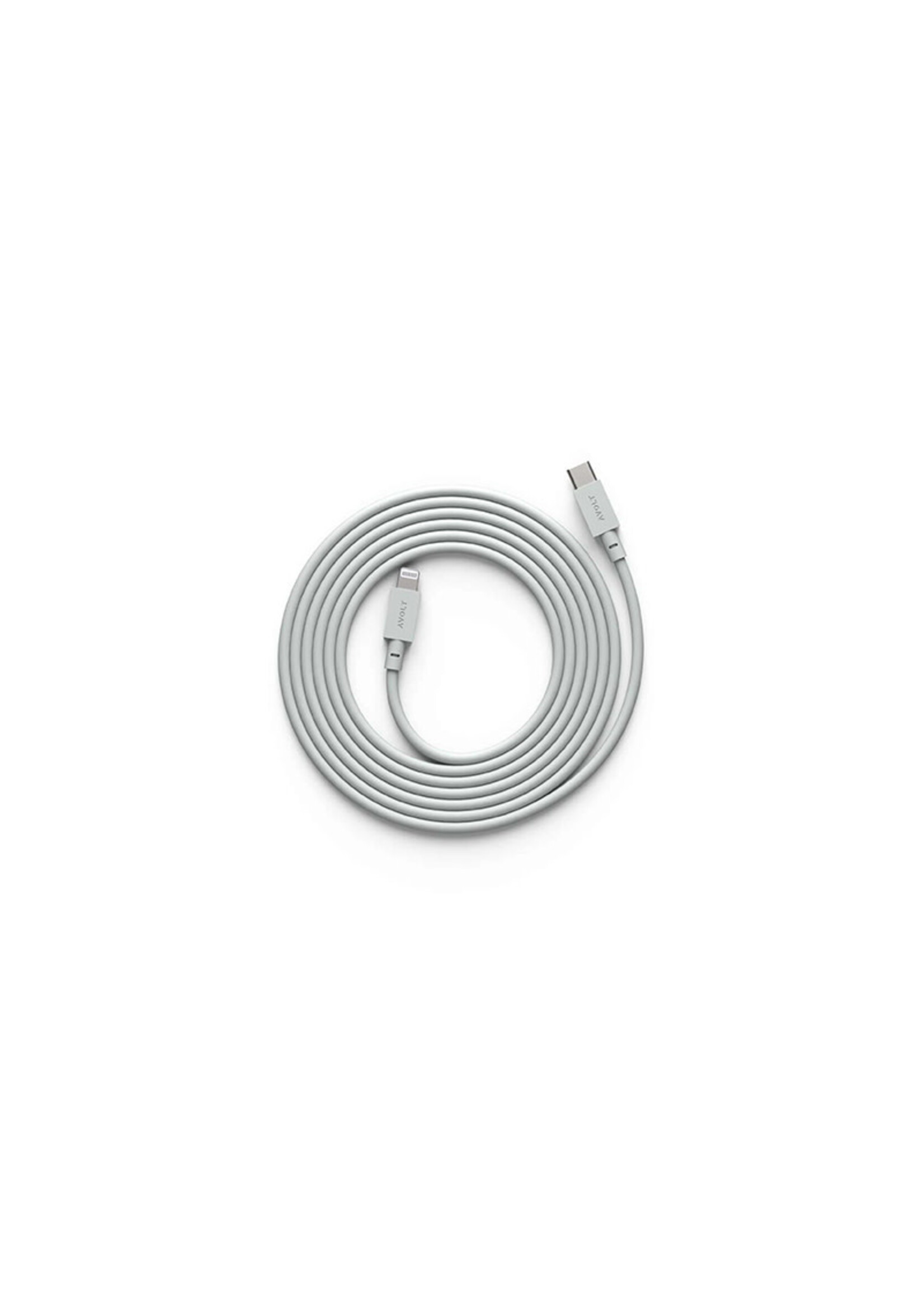 AVOLT Cable 1 - USB-C to Lightning - Gotland Grey