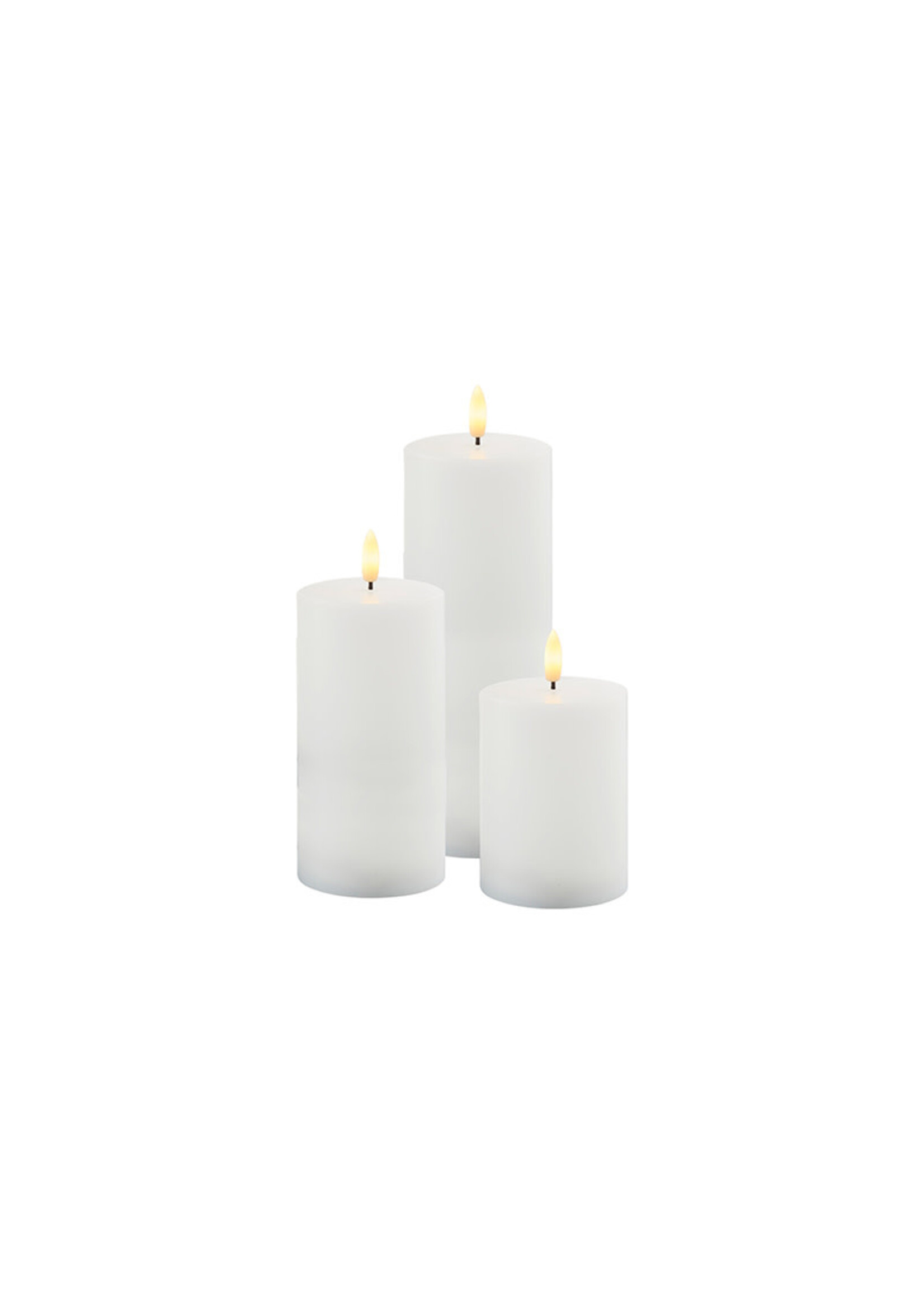 Sirius Sille Oudoor Led Candle | Set of 3 | White