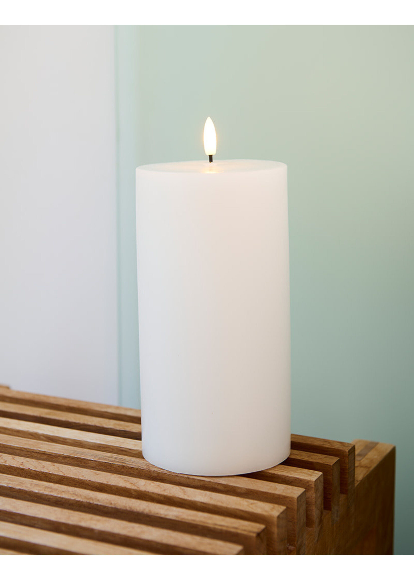 Sirius Sille Rechargeable Led Candle | Ø10 x H20 | White