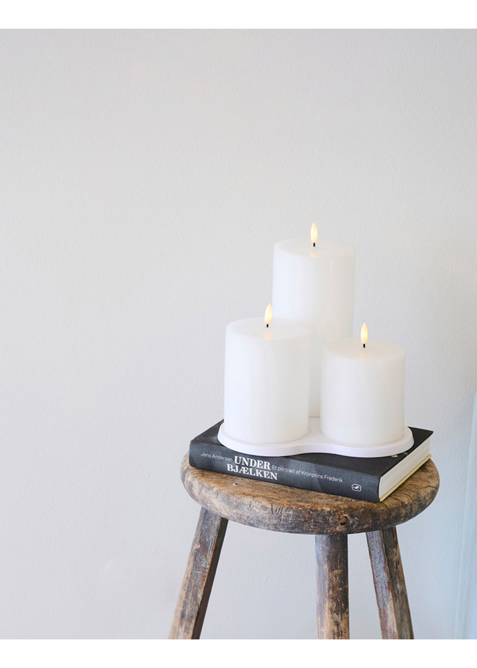 Sirius Sille Rechargeable Led Candle | Ø10 x H12.5 | White