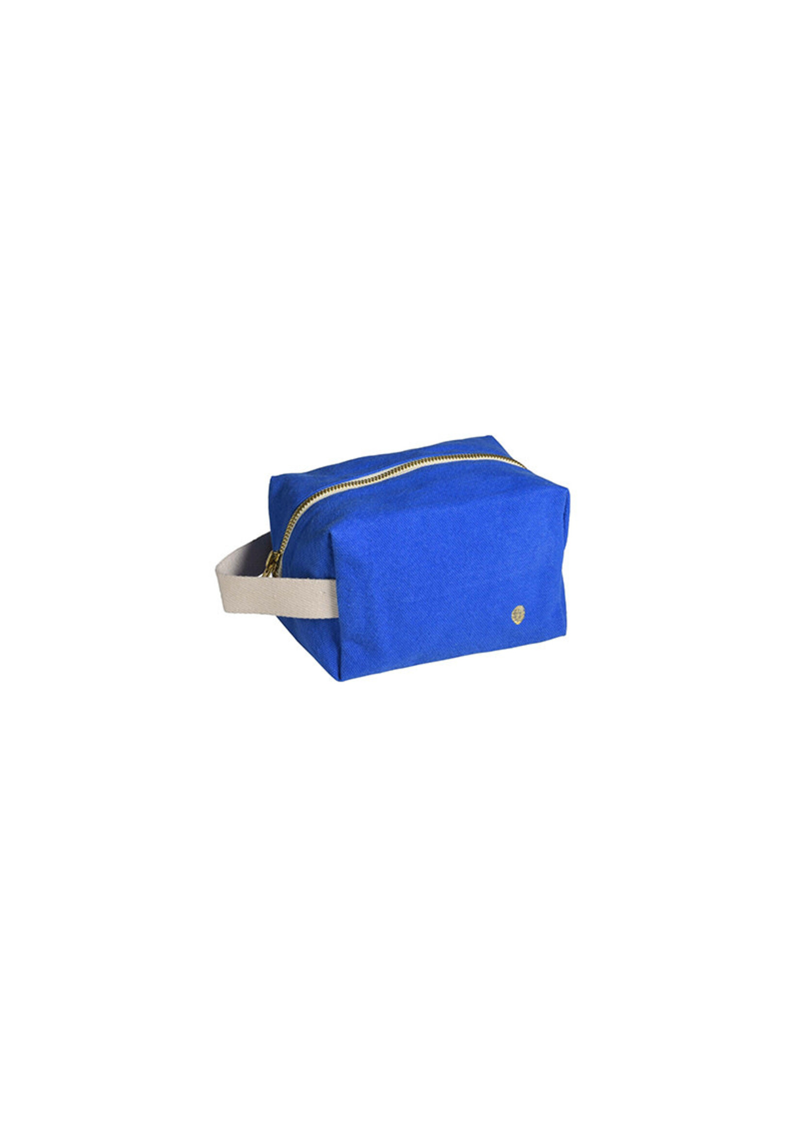La cerise sur le gâteau Cube Pouch S - Bleu Mecano