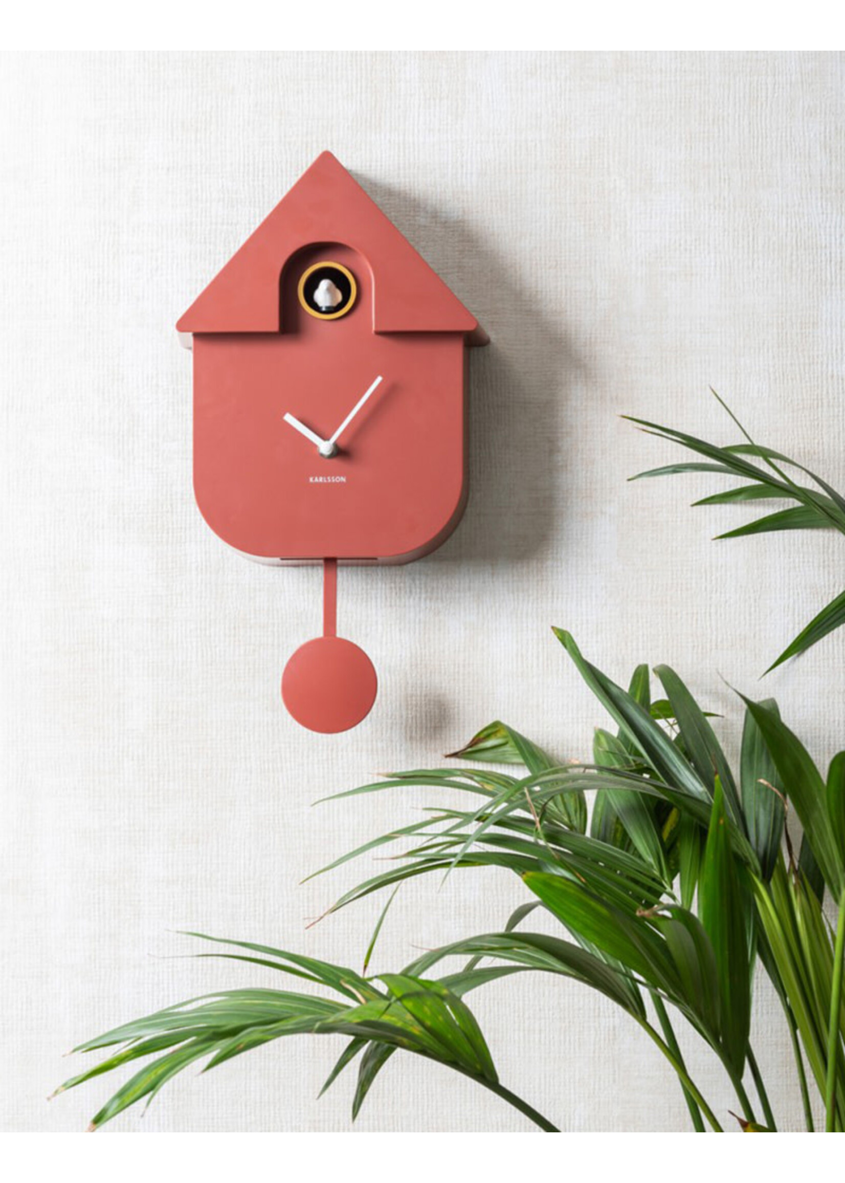 Karlsson Cuckoo Wall Clock - Red Ochre
