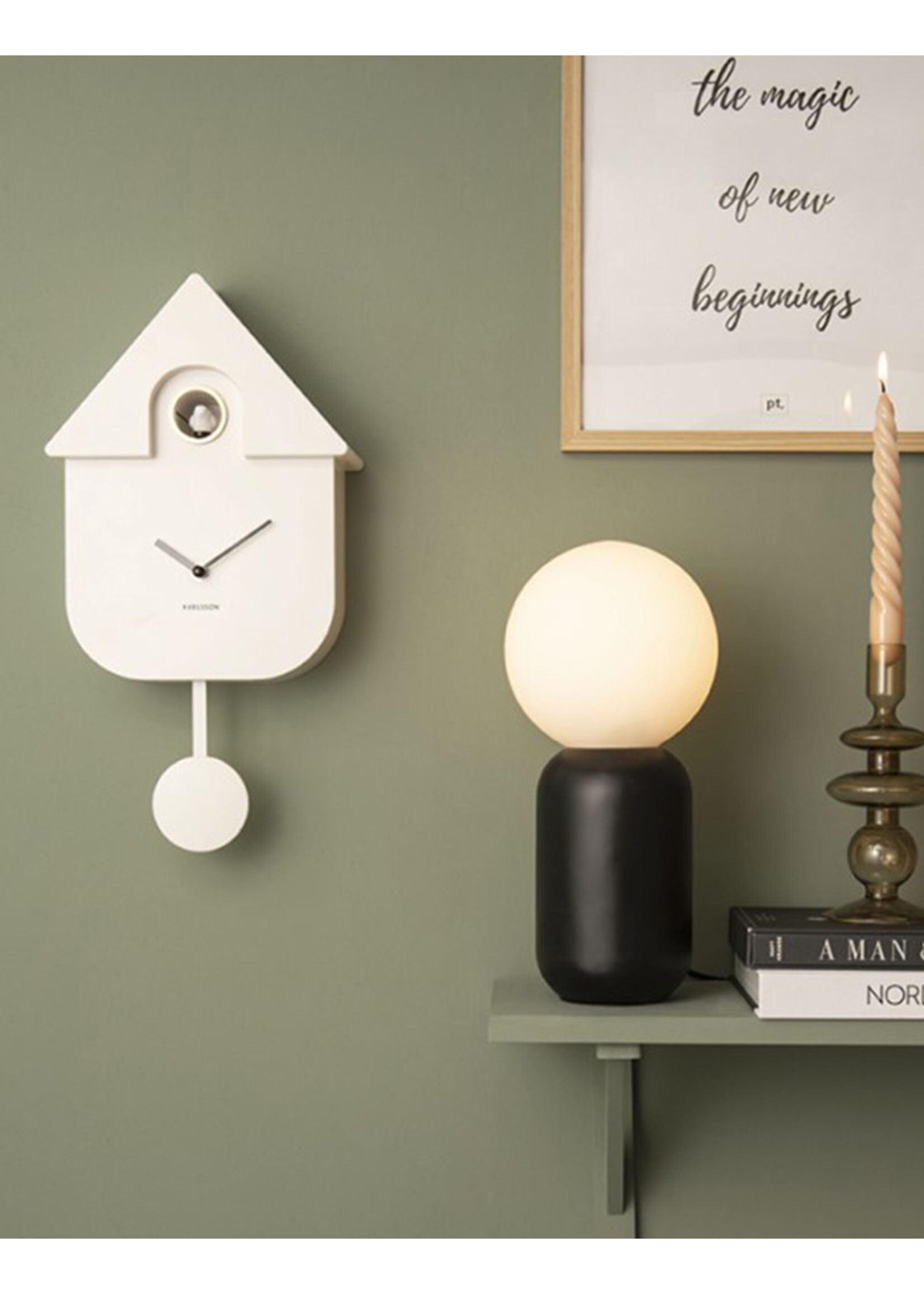 Karlsson Cuckoo Wall Clock - White