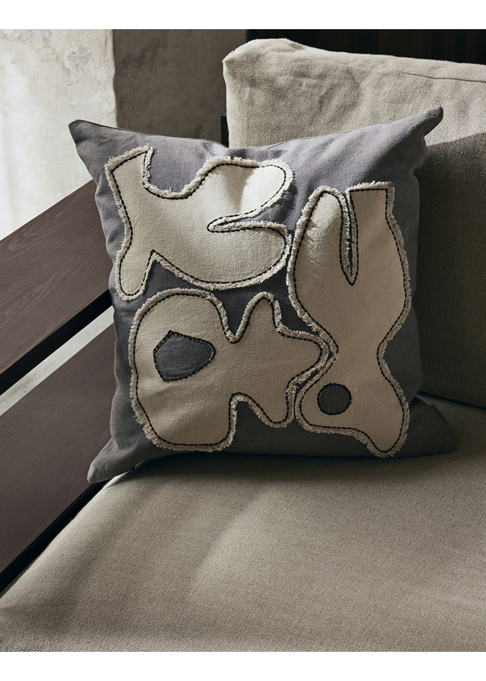 Ferm Living Figure Cushion - Grey