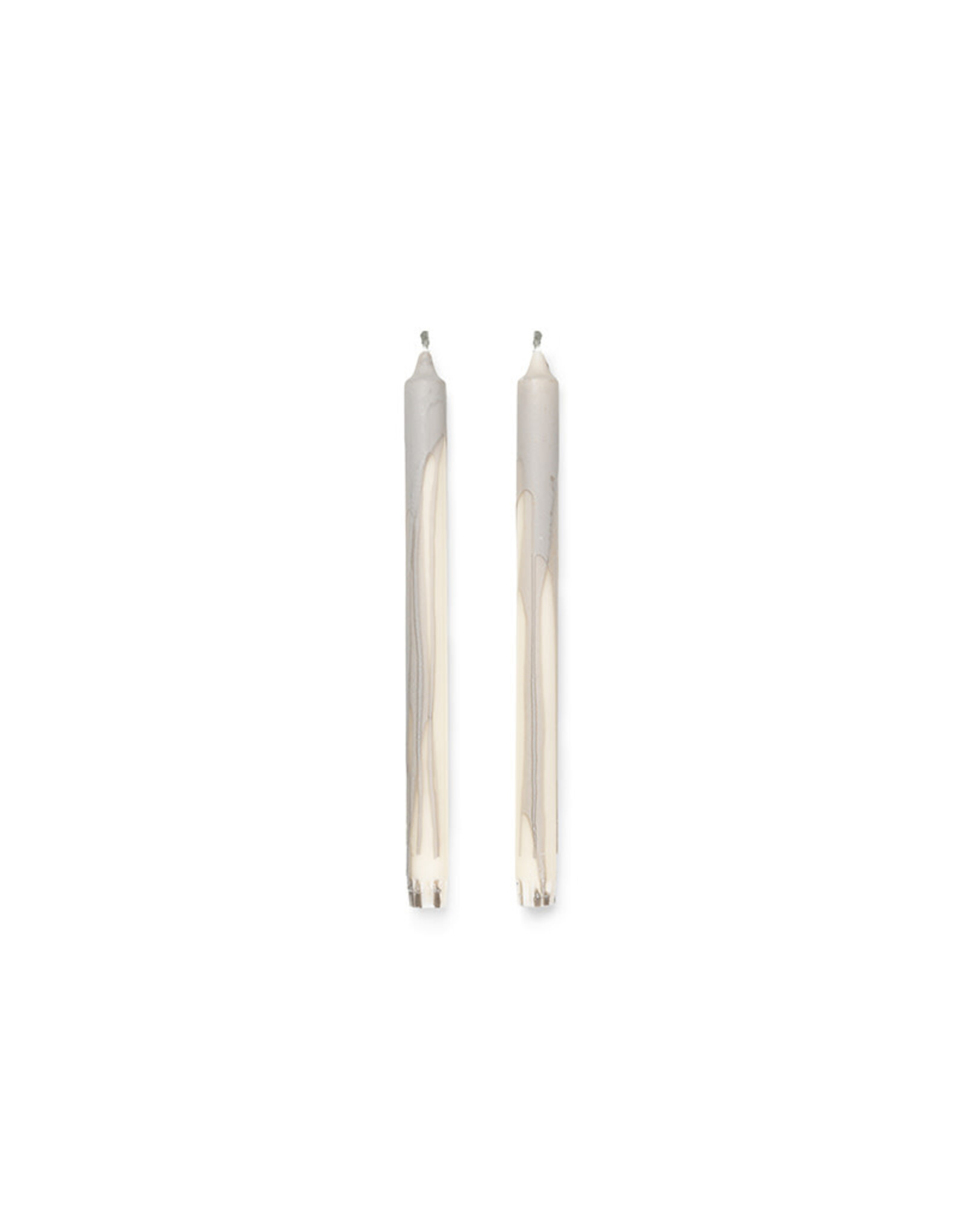 Ferm Living Dryp Candles - set of 2 - Warm Grey