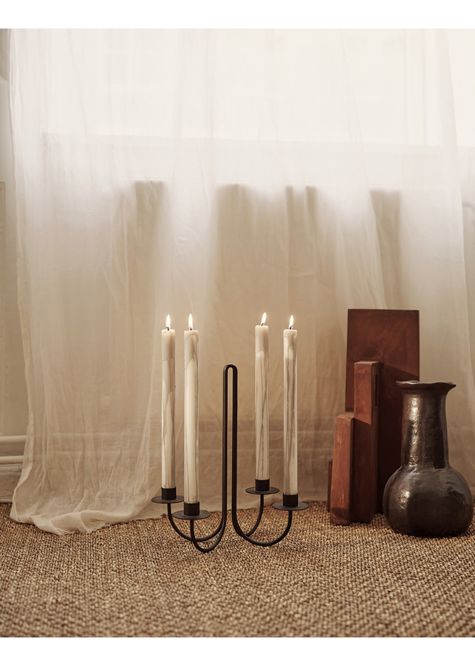 Ferm Living Dryp Candles - set of 2 - Warm Grey