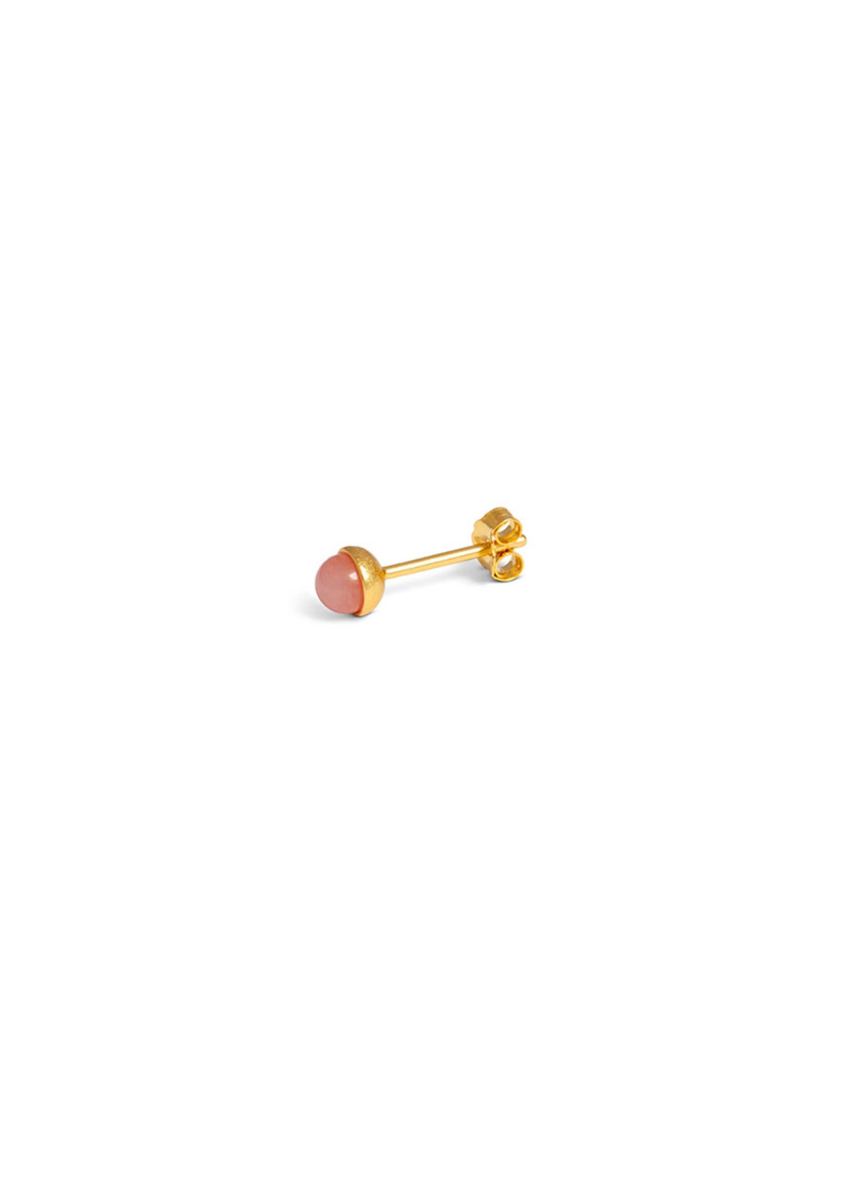 LULU Copenhagen Natural Stone Oorstud - Rose
