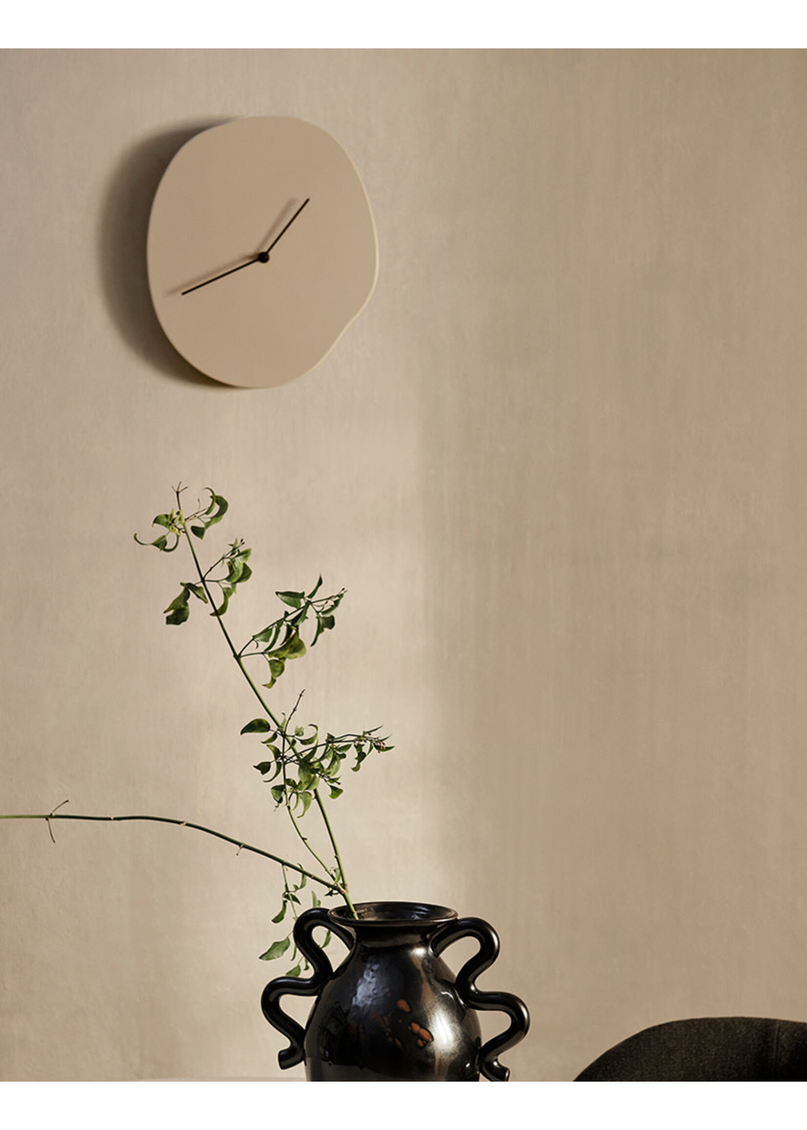 Ferm Living Melt Wall Clock - Cashmere