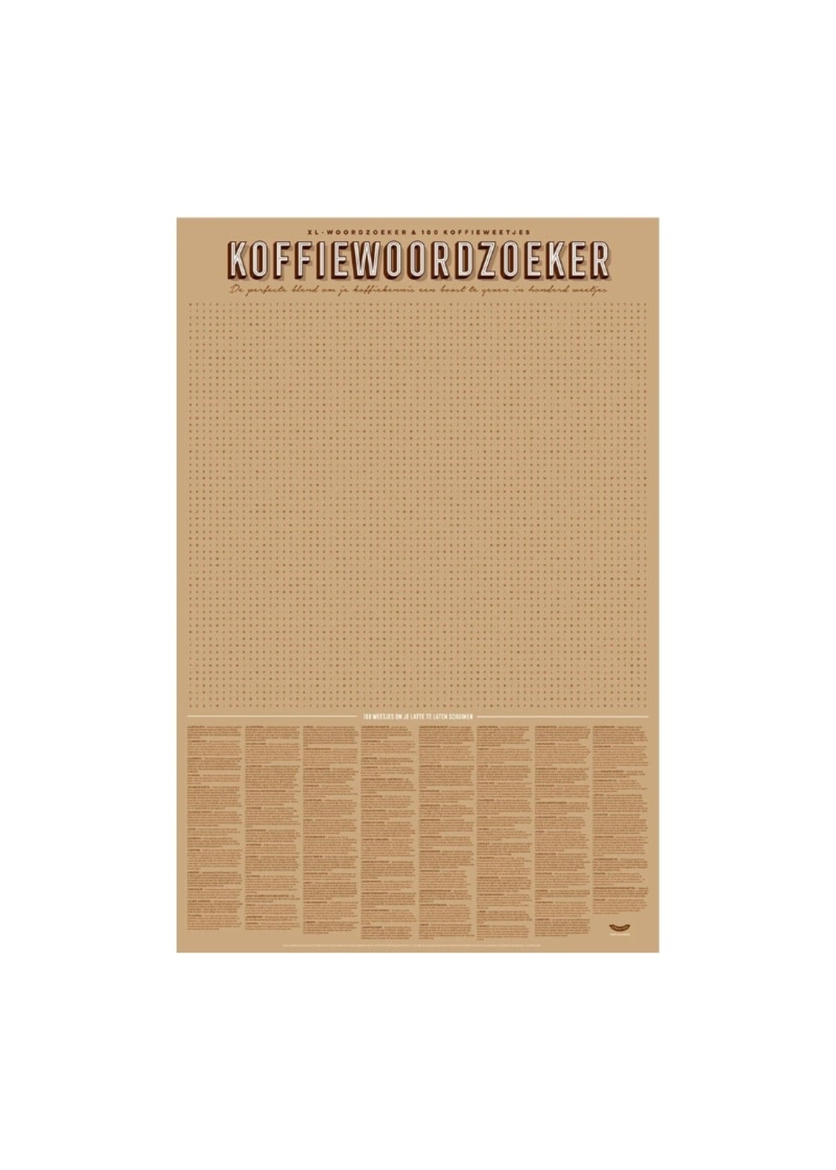 Stratier XL Spelposter | Woordzoeker Koffieweetjes