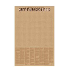 Stratier XL Spelposter | Woordzoeker Koffieweetjes