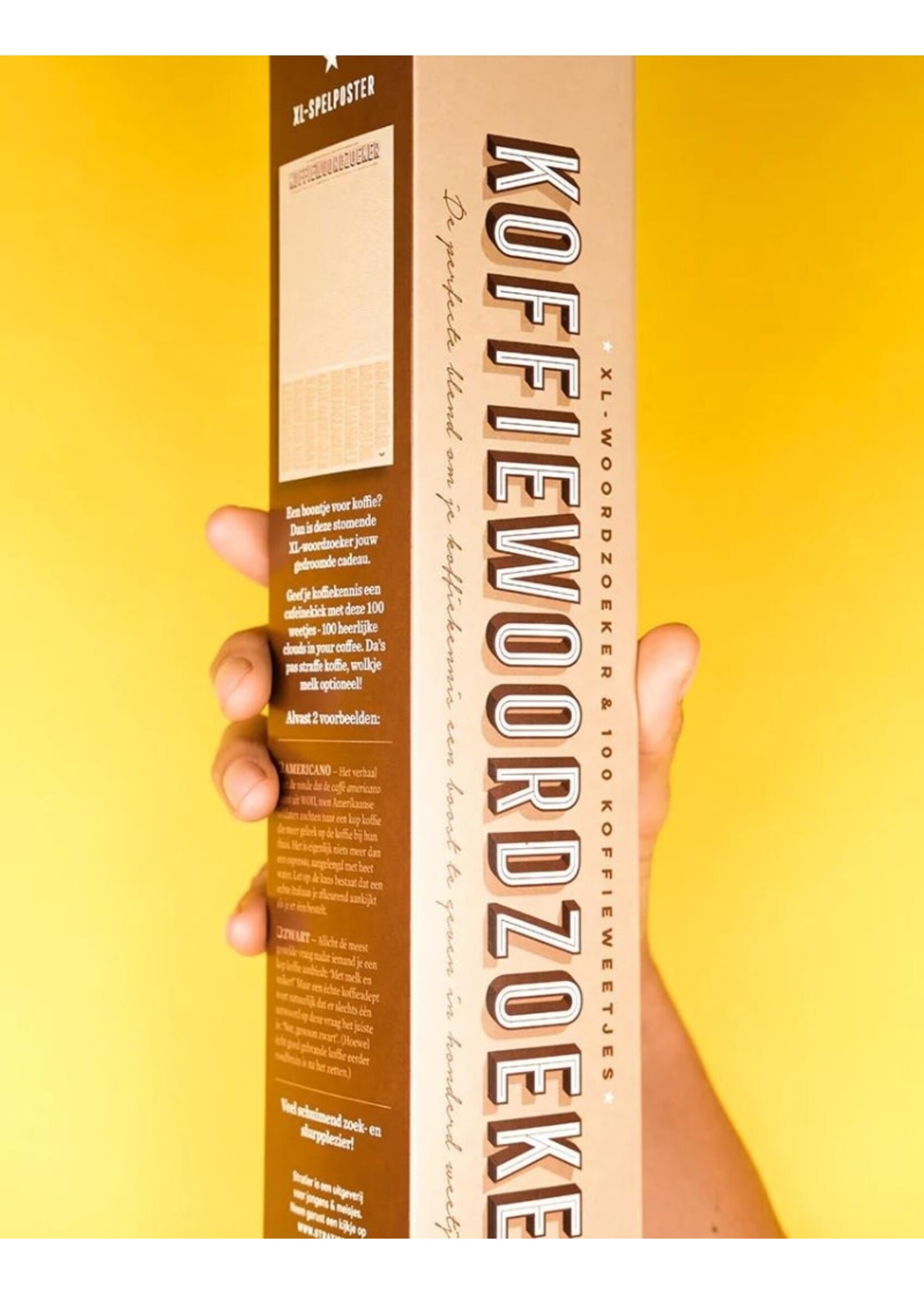 Stratier XL Spelposter | Woordzoeker Koffieweetjes
