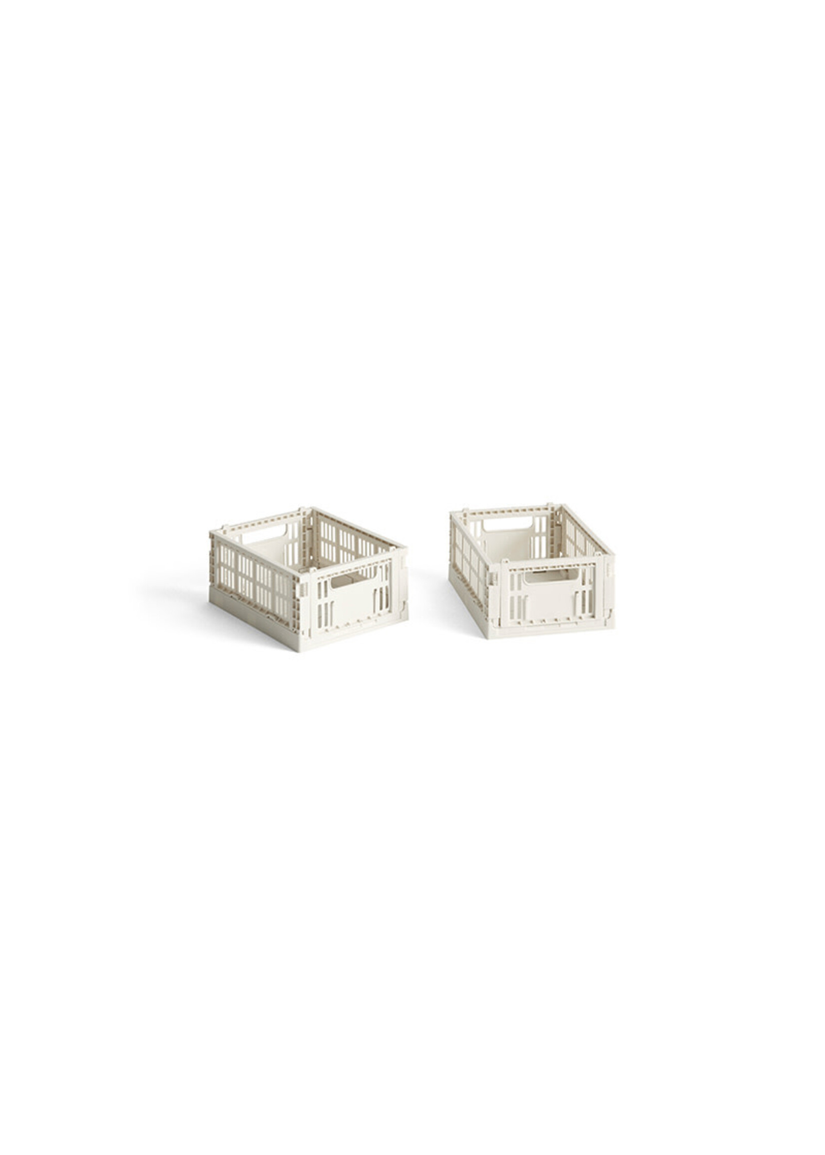 HAY Colour Crate Mini - Set of 2 - Off-White