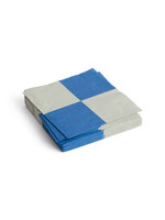 HAY Pattern Napkins Dinner Check - Grey/Blue