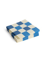 HAY Pattern Napkins Dinner Check - Off-White/Blue
