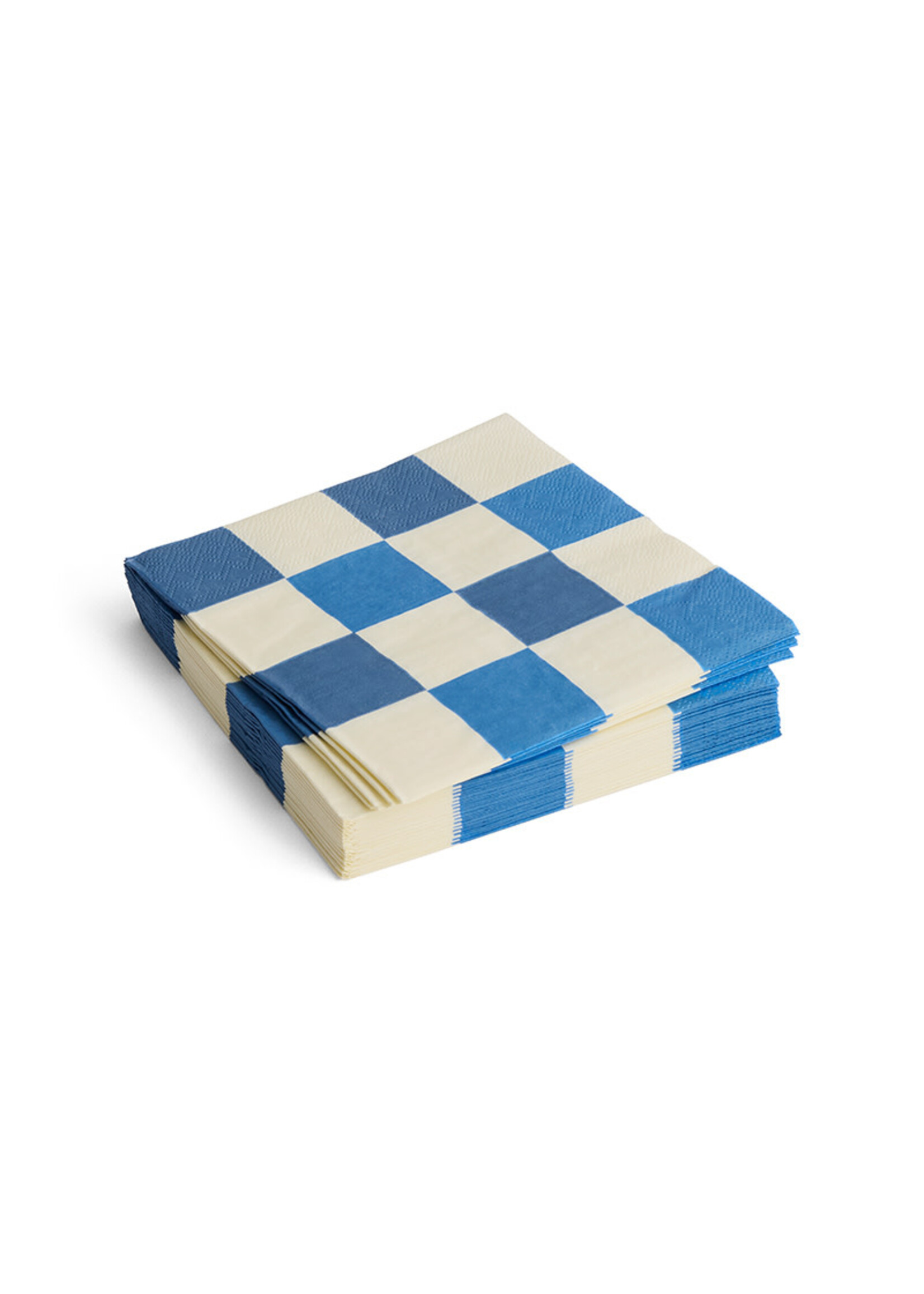 HAY Pattern Napkins Dinner Check - Off-White/Blue