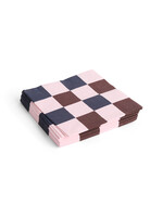 HAY Pattern Napkins Dinner Check - Pink/Bordeaux/Black