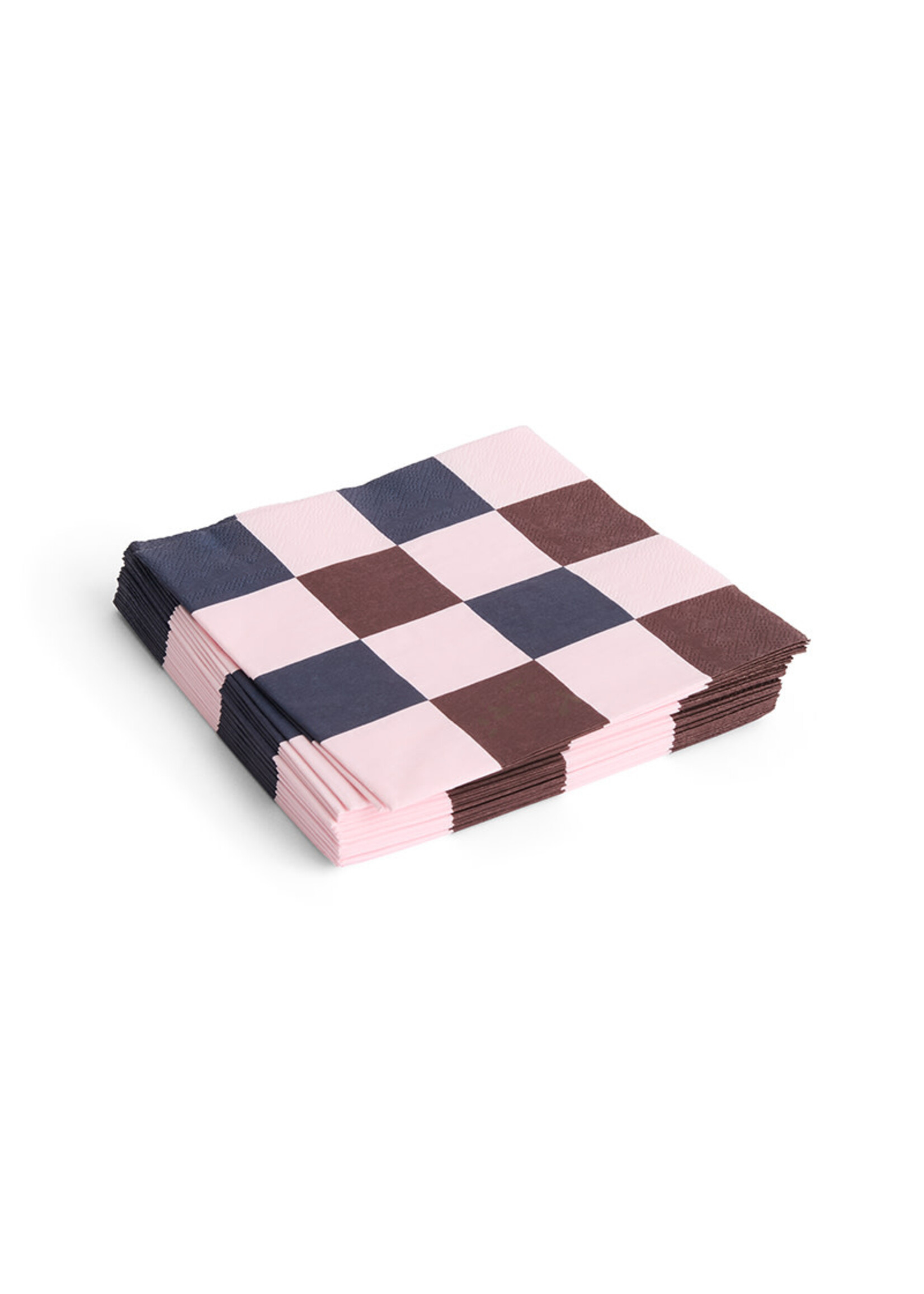 HAY Pattern Napkins Dinner Check - Pink/Bordeaux/Black