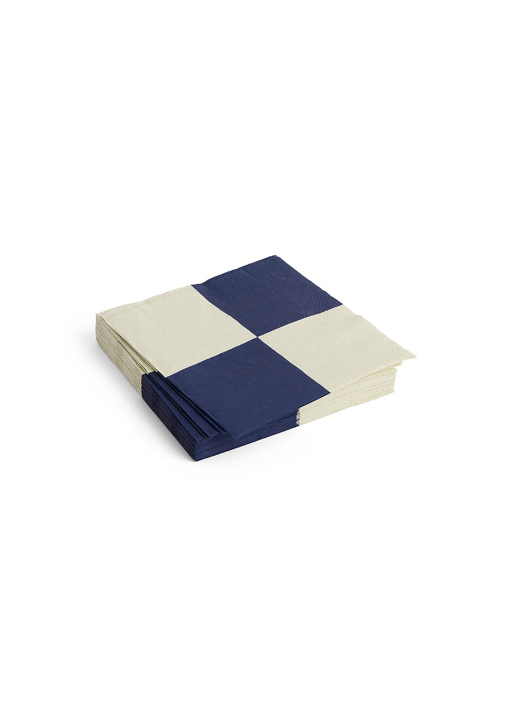 HAY Pattern Napkins Lunch Check - Off-White/Dark Blue