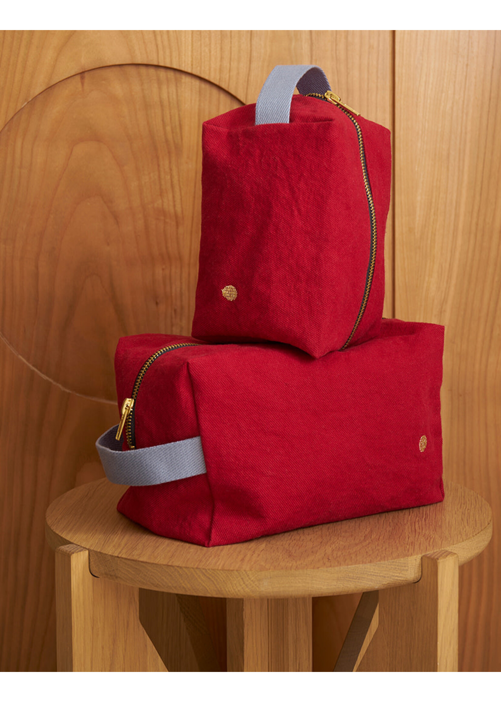 La cerise sur le gâteau Cube Pouch L - Cherry