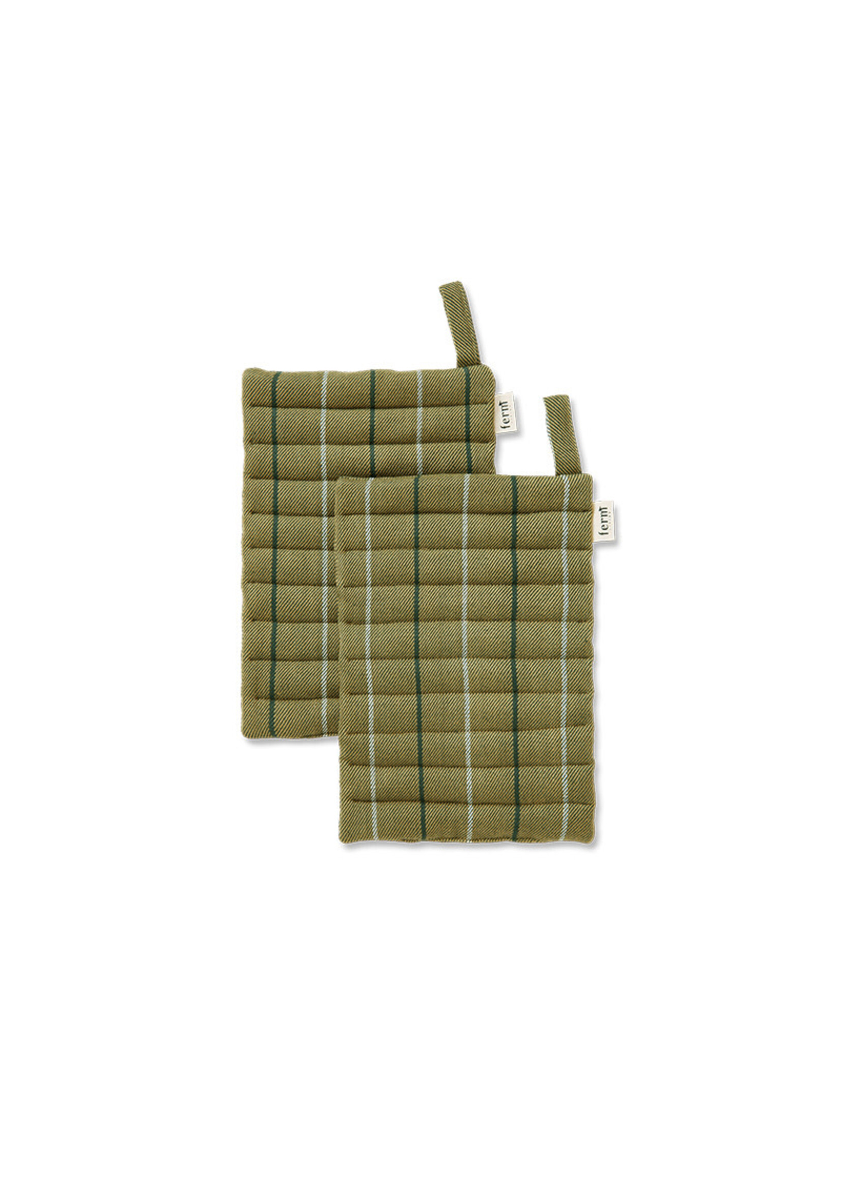 Ferm Living Ito Pot Holders - Set of 2 - Seaweed