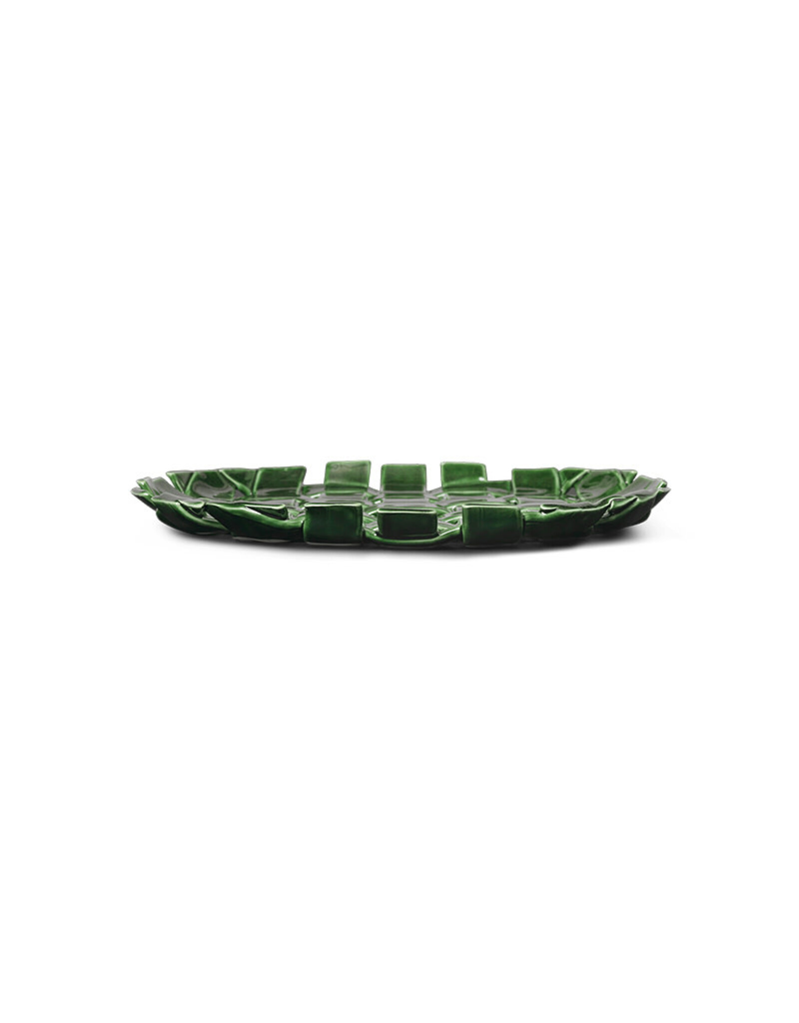 Ferm Living Plait Platter - Emerald Green