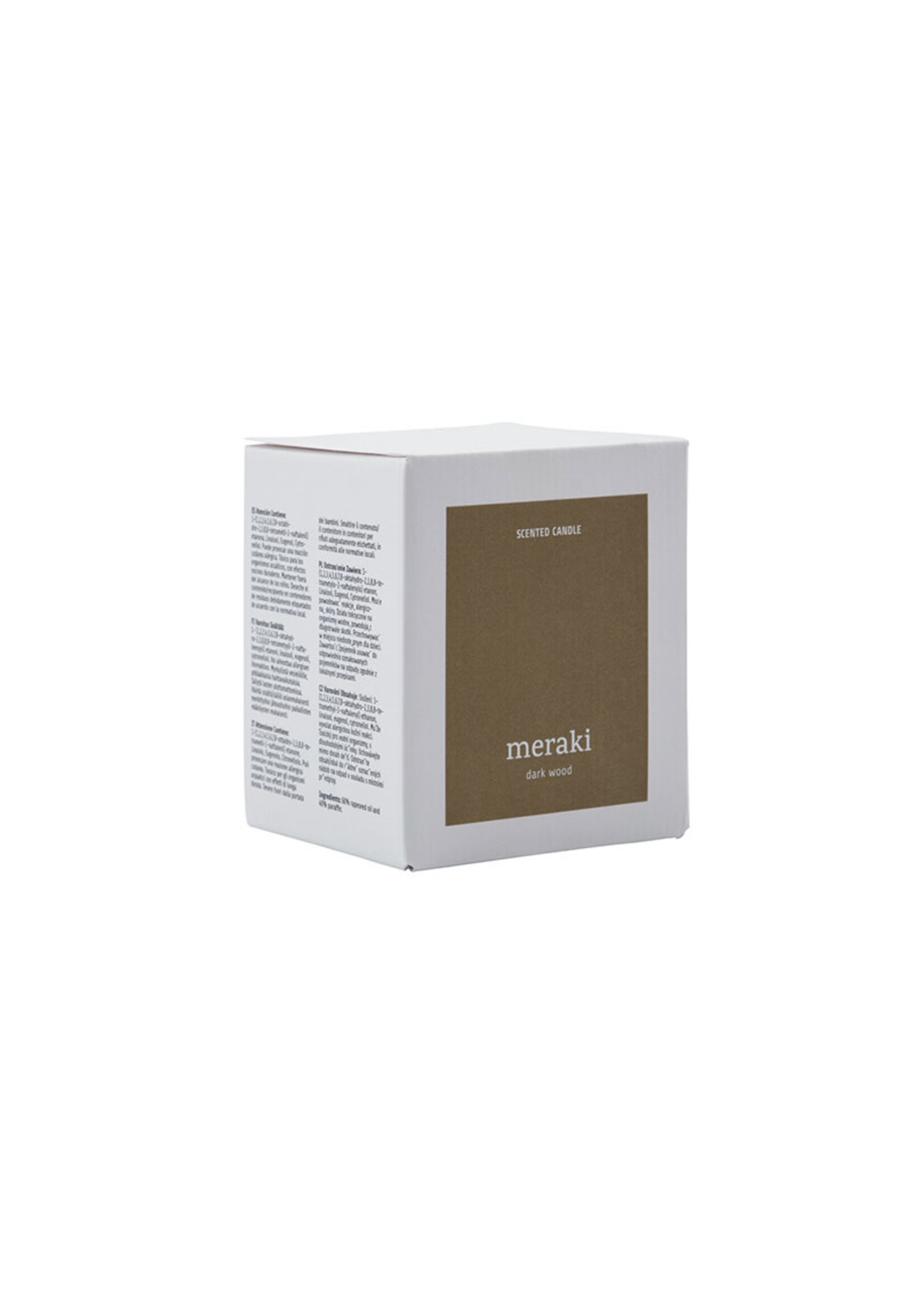 Meraki Scented Candle - Dark Wood