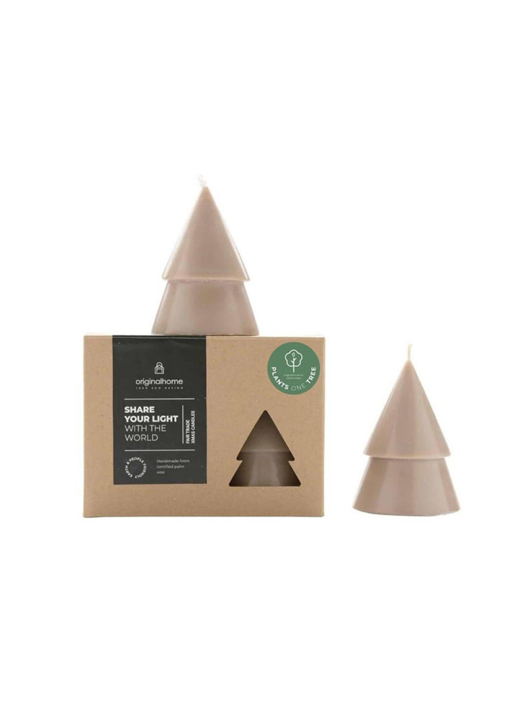 Original Home Tree Candle - M - Clay - set of 2