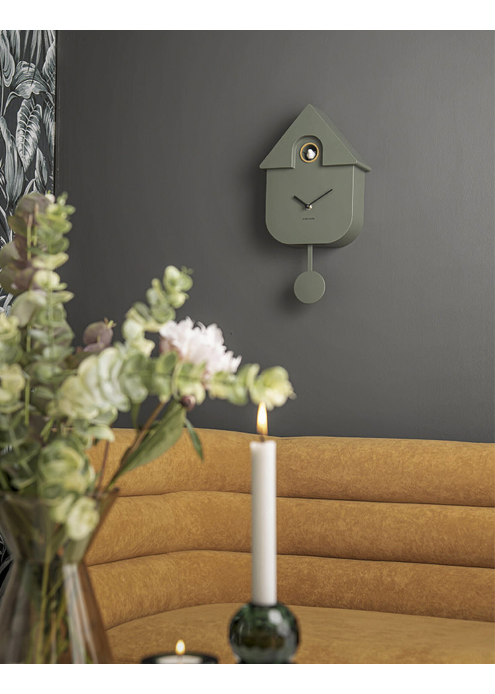 Karlsson Cuckoo Wall Clock - Jungle Green